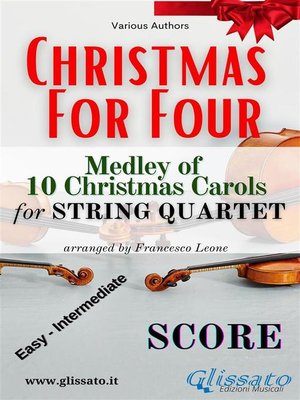 cover image of String Quartet Medley "Christmas for four" (Score)